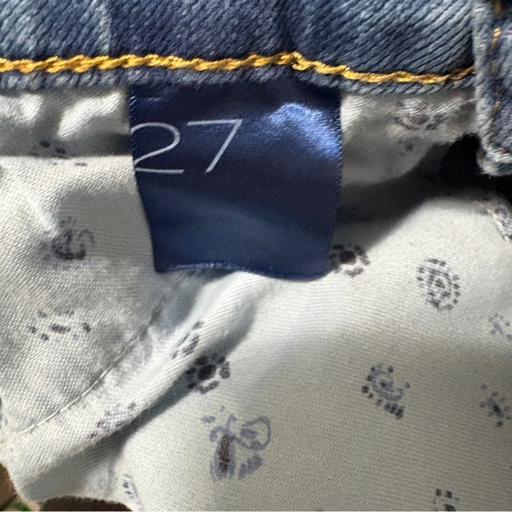 Anthropologie Pilcro Jeans Womens 27 (Actual 30x28) Wide Leg Skater Snap Button - Picture 13 of 14